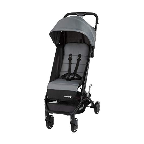 Safety 1st Soko, cochecito plegable pequeño, silla de paseo ligera, para uso desde el nacimiento hasta los 3 años aproximadamente, Black Grey Safety 1st Soko, cochecito plegable pequeño, silla de paseo ligera, para uso desde el nacimiento hasta los 3 años aproximadamente, Black Grey