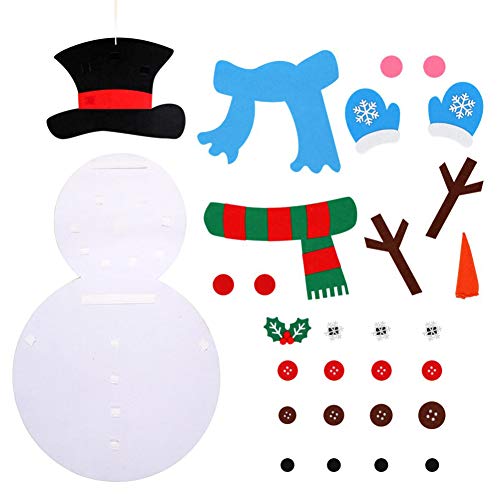 Sentido del muñeco de Nieve del muñeco de Nieve de Bricolaje Conjunto con Desmontables Adornos colgados de la Pared niños Decoraciones de Navidad