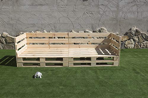 Sofa PALETS Europeo 2,4m Nuevo A ESTRENAR Interior/Exterior AL Natural Sofa PALETS Europeo 2,4m Nuevo A ESTRENAR Interior/Exterior AL Natural