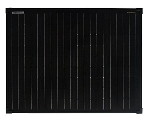 SolarV Panel solar monocristalino de enjoysolar,50 W, ideal para caravanas, cobertizos de jardín, barcos (Mono 50 W) color negro (Full Black Edition)