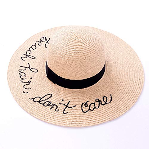 Sombrero de sol grandes de ala del sombrero de paja playa sol sombrero sombrero adulto trenzada sombrero de papel al aire libre sombrero tejido a mano plegable del borde ancho del Pescador 100% rafia