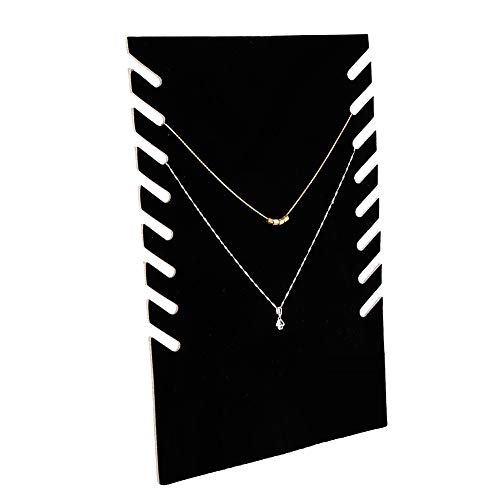 Soporte de exhibición de joyería - Soporte de exhibición de collar colgante, percha de joyería (negro)