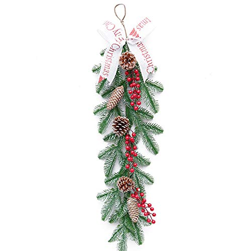 Sqxaldm Guirnalda de Abeto Ratán Navidad Adornos Decoración Navidad Verde con Las Bayas y Piñas Guirnalda de Navidad con Piñas de Abeto Navidad Corona Piña Baya Guirnalda de Abeto para Interior Sqxaldm Guirnalda de Abeto Ratán Navidad Adornos Decoración Navidad Verde con Las Bayas y Piñas Guirnalda de Navidad con Piñas de Abeto Navidad Corona Piña Baya Guirnalda de Abeto para Interior