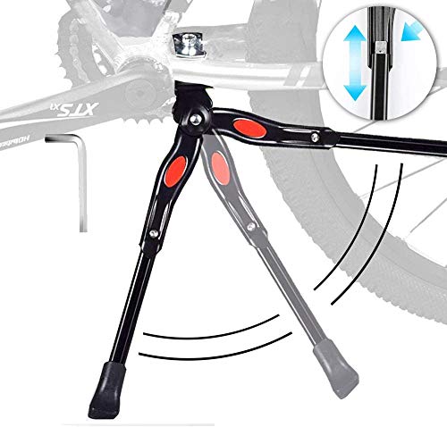 STAY GENT Pata de Cabra para Bicicleta, Aluminio Soporte Ajustable del Retroceso de Bici Caballete Bicicleta con Llave Hexagonal B