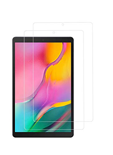 TECHKUN Protector de pantalla de cristal templado para Samsung Galaxy Tab A 10.1 (2019) T510 y T515, 2 unidades