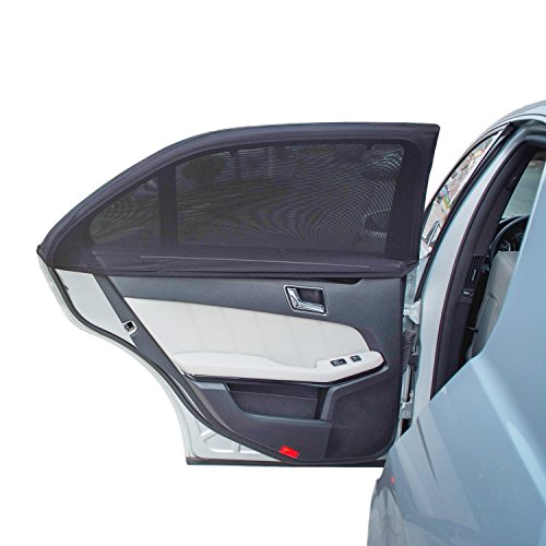 TFY - Parasol universal para ventanilla lateral de coche, máxima protección solar, diseño de doble capa, compatible con la mayoría de vehículos, 2 unidades