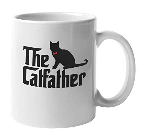 The Catfather Black Cat Dad Crazy Kitty Coffee & Tea Mug (11oz)