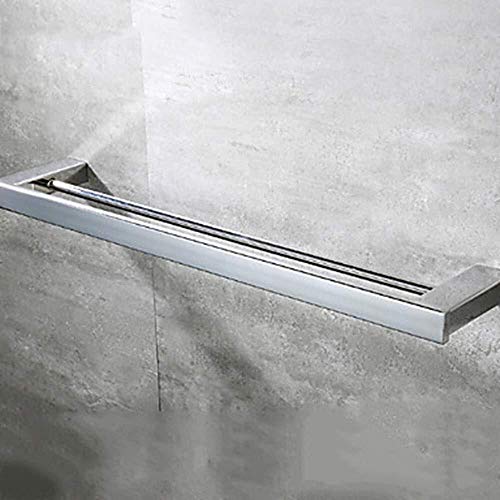 Toallero toallero hecho de acero inoxidable 1 ud. doble barra de bloqueo para colgar en la pared Toallero de baño toallero Toallero toallero hecho de acero inoxidable 1 ud. doble barra de bloqueo para colgar en la pared Toallero de baño toallero