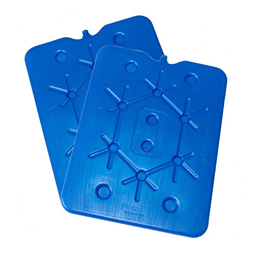 ToCi – 800 G batería Sets planas para nevera portátil Acumuladores Eisbox nevera Pack Ice Pack Freeze tarjeta azul, 2 Stück