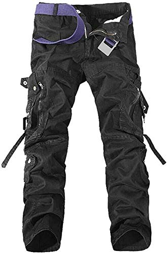 TRGPSG Pantalones Casuales Pantalones Multibolsillos Pantalones Deportivos de Combate de algodón para Hombres Pantalones Militares de Carga