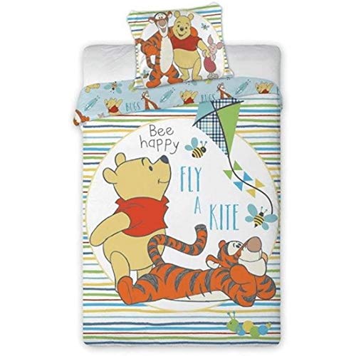 Unbekannt Faro - Juego de cama (algodón, 100 x 135 cm y 40 x 60 cm), diseño de Winnie The Pooh