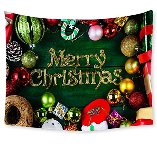 URFEDA Tapiz de Navidad Navidad Tapices de Santa Claus Arbol de Navidad Decoración de Techo de Tela de Mesa de Alfombra decoración Interior De La Navidad Chimenea Mural Cortina 100x70cm