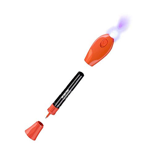 Visbella 5 segundos Fix líquido plástico soldadura UV luz reparación pluma curado pegamento UV gel sello cualquier cosa cerámica joyería cable acrílico (orange)