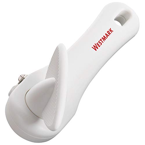 Westmark Abrelatas con Sistema de Seguridad, con alicates, Longitud: 18 cm, Acero Inoxidable/plástico, Klu, Blanco, 10332260, 18x8.2x7.1 cm