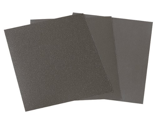 Wolfcraft 3119000 - 16 pliegos papel de lija seco/ al agua, grano 280,400,600,1000; 230 x 280 mm