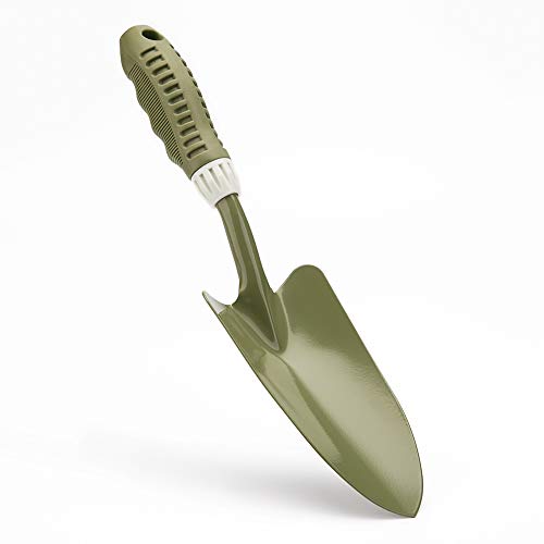 Worth Garden Pala Jardineria de Acero para Plantar en Jardín y en Macetas 34.5cm*8.5cm*4.5cm Herramientas de Jardinería Manuales con multifunción Cabezal de Acero al Carbono c/Mango Suave TPR Worth Garden Pala Jardineria de Acero para Plantar en Jardín y en Macetas 34.5cm*8.5cm*4.5cm Herramientas de Jardinería Manuales con multifunción Cabezal de Acero al Carbono c/Mango Suave TPR