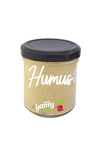 Yamy BIO Humus Tradicional de Garbanzos para Untar - Pack de 6 Frascos x 145 gr - Producto Ecológico elaborado en Navarra