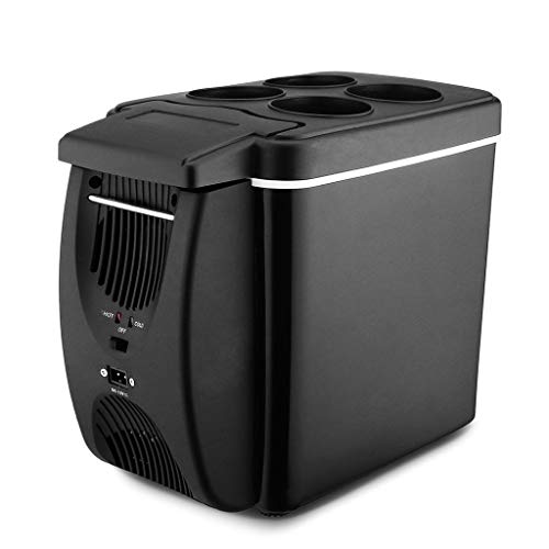ZJHDX Mini refrigerador de doble uso Refrigerador silencioso Uso del automóvil Congelador de bajo ruido Caja de enfriamiento y calefacción