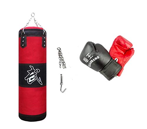 10749 Kit de boxeo todo en uno con guantes saco y gancho de entrenamiento