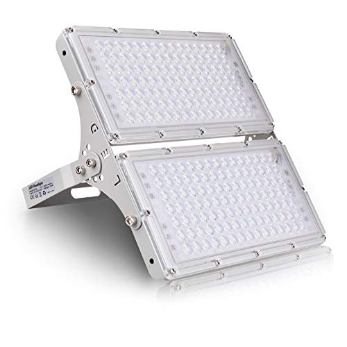 200W Focos LED Exterior 16000lm Proyector LED Floodlight Impermeable IP65 6500K Blanco Frío Luz de Seguridad Reflector LED para Jardín Patio Garaje Cartelera [Clase Energética A+]