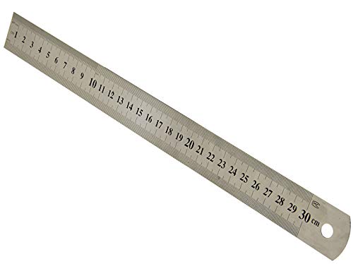 5 pieza Regla de acero 30 cm unidad de medida en sistema métrico y nitrílico Regla para trabajos de precisión