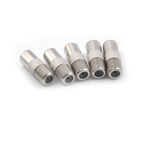 5Pcs/Lot STB Quick Plug RF Coax F Female To RF Male Connector TV Antenna Coaxial Connector F Connector TV Coaxial Plug