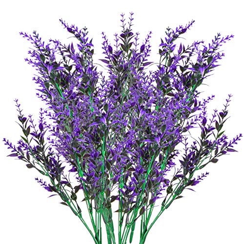 6 Pcs Flores Artificiales de Lavanda, Ramo de Lavanda, Planta Lavanda Decorativas, Flores Artificiales para Exterior, Intérieure, Decoración, Jardín, Fiesta, Boda - Morado 6 Pcs Flores Artificiales de Lavanda, Ramo de Lavanda, Planta Lavanda Decorativas, Flores Artificiales para Exterior, Intérieure, Decoración, Jardín, Fiesta, Boda - Morado