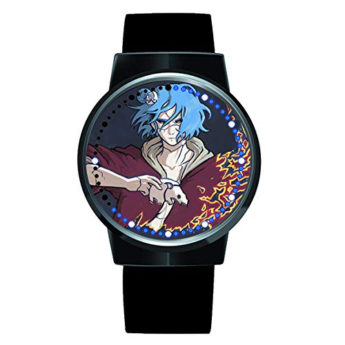 Anime Reloj Naruto Reloj de Pulsera con Pantalla táctil Led Resistente al Agua, Reloj de Pulsera con luz Digital Unisex, Regalo de Cosplay, nuevos Relojes de Pulsera, niños-A5