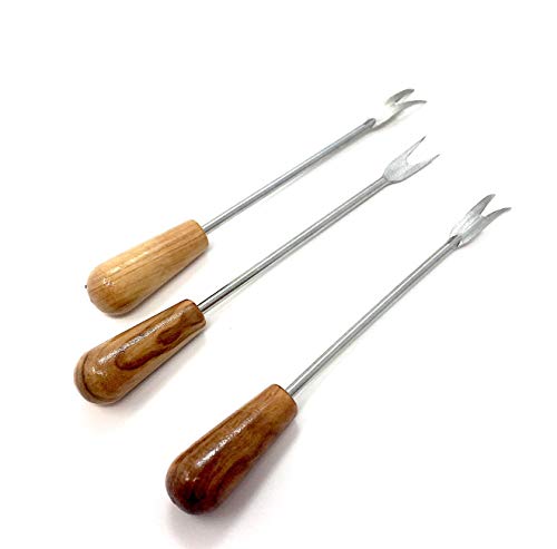 bagusto Brochetas de cóctel de Madera de Olivo Hechas a Mano en Pinchos de Queso de Mallorca Brochetas de Frutas (25)