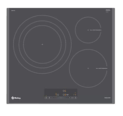 Balay 3EB967AU hobs Titanio Integrado Con - Placa (Titanio, Integrado, Con placa de inducción, 1400 W, Alrededor, 14,5 cm)