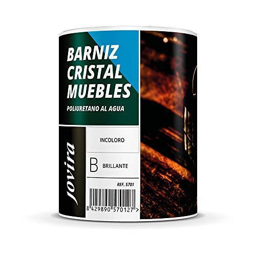 BARNIZ CRISTAL MUEBLES POLIURETANO AL AGUA BRILLANTE (750 ML)