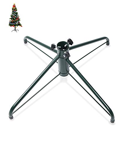 Base para árboles de Navidad, de la marca Ouvin, de 4 patas y 50 cm, metal, Verde, Large Base para árboles de Navidad, de la marca Ouvin, de 4 patas y 50 cm, metal, Verde, Large