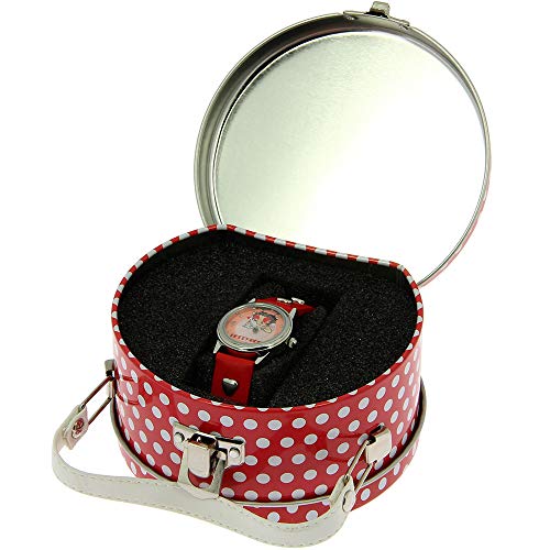 Betty Boop New Hearts Range - Reloj de pulsera para mujer (piel)