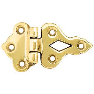 Bisagra de caja de hielo compensada de latón fundido | 1 7/8" de alto x 3 1/2" de largo | 2 PC/paquete | Hardware de reproducción de muebles de caja de hielo | IB-22 Bisagra de caja de hielo compensada de latón fundido | 1 7/8" de alto x 3 1/2" de largo | 2 PC/paquete | Hardware de reproducción de muebles de caja de hielo | IB-22