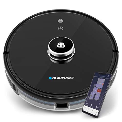 Blaupunkt Bluebot XTREME - LASER - Robot aspirador con función de fregado, navegación inteligente con radar láser 360° - App + control por voz, mapas interactivos + zonas prohibidas - Innovación 2021