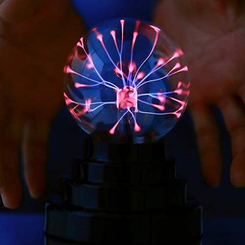 Bola electrostática mágica de plasma portátil con USB o pilas para regalo de cumpleaños y vacaciones, luz nocturna decorativa