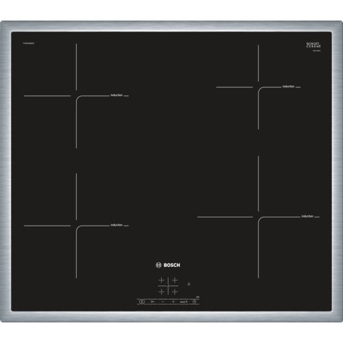 Bosch Serie 4 PUE645BB1E - Placa de inducción, 60 cm, 17 niveles de potencia, 3 zonas de cocción, Control táctil, Color negro Bosch Serie 4 PUE645BB1E - Placa de inducción, 60 cm, 17 niveles de potencia, 3 zonas de cocción, Control táctil, Color negro