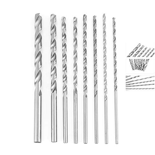 Brocas helicoidales, 8 piezas Brocas HSS Micro Brocas Brocas métricas Brocas 4-10 mm Quick Steel 4 mm, 4.2 mm, 4.5 mm, 5 mm, 5.2 mm, 6 mm, 8 mm, juego de brocas de 10 mm