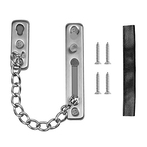 Cadena para puerta con cerrojo Acero inoxidable Slide Bolt latch Cadena para Puerta Perno de Seguridad Seguridad Plateada Para Asegurar tu Puerta Delantera Cadena para puerta con cerrojo Acero inoxidable Slide Bolt latch Cadena para Puerta Perno de Seguridad Seguridad Plateada Para Asegurar tu Puerta Delantera