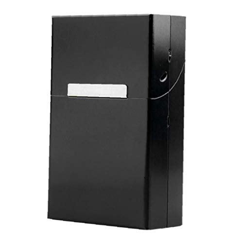 caja de cigarrillos protección plena celebración de cigarrillos dura luz de cigarrillos de tapa de aluminio, cigarro - Negro caja de cigarrillos protección plena celebración de cigarrillos dura luz de cigarrillos de tapa de aluminio, cigarro - Negro