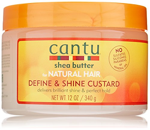 Cantu Define & Shine Custard - Manteca de karité para rizos, 340g, 1 unidad
