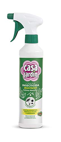 Casa Jardín Insecticida Líquido |Multiuso |Efectivo contra Cucarachas, Hormigas, Pulgas y Garrapatas |Entorno Doméstico |Acción Instantánea |Larga Duración |No Mancha |No Huele | Contenido 500 ml