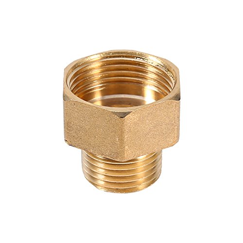 Colocación de la manguera de agua de latón Adaptador de la tubería del reductor del casquillo hexagonal 1 / 2BSPT macho y 3 / 4BSPT Rosca hembra Colocación de la manguera de agua de latón Adaptador de la tubería del reductor del casquillo hexagonal 1 / 2BSPT macho y 3 / 4BSPT Rosca hembra