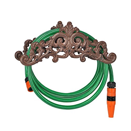 com-four® Soporte de Manguera de Jardín de Hierro Fundido en Diseño Antiguo - Porta-Manguera para el Jardín - 35,5 x 14 x 15,5 cm (01 Pieza - Soporte de Manguera de Hierro) com-four® Soporte de Manguera de Jardín de Hierro Fundido en Diseño Antiguo - Porta-Manguera para el Jardín - 35,5 x 14 x 15,5 cm (01 Pieza - Soporte de Manguera de Hierro)