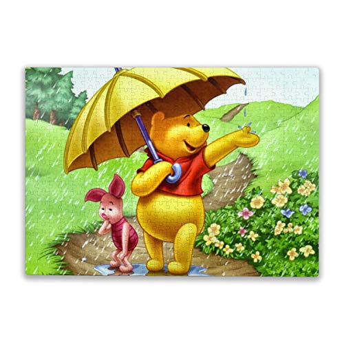 Cute Doormat Winnie The Pooh - Puzzle de 500 piezas, diseño de animales para adultos y niños a partir de 10 años