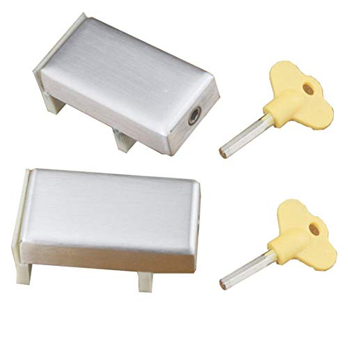 De calidad superior 2PCS puertas correderas y cerraduras de ventana de aleación de aluminio de plástico de acero ventana de límite de seguridad de bloqueo de protección de seguridad de los niños De calidad superior 2PCS puertas correderas y cerraduras de ventana de aleación de aluminio de plástico de acero ventana de límite de seguridad de bloqueo de protección de seguridad de los niños