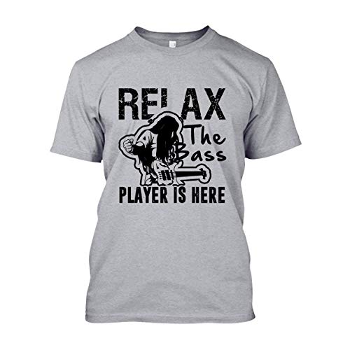 Dedesty Gracioso T Shirt Hombre's Relax The Bass Player is Here Unisex Customized Short Sleeve T Shirt tee