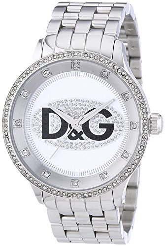 D&G DW0131 - Reloj Unisex Movimiento de Cuarzo con Brazalete metálico Plata