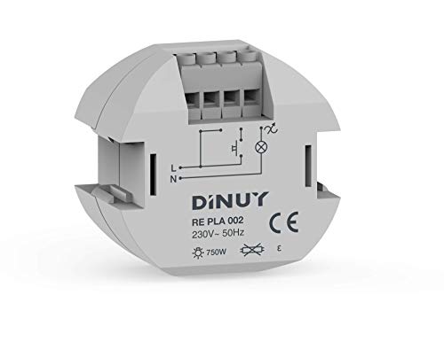 Dinuy regulador - Regulador intensidad 800w incandescente 560w halogena