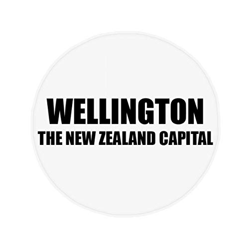 DIYthinker Wellington Nueva Zelanda La Capital Antideslizante Piso Estera del Animal doméstico Ronda Baño Sala Cocina Puerta 60 / 50Cm Regalo 50X50Cm